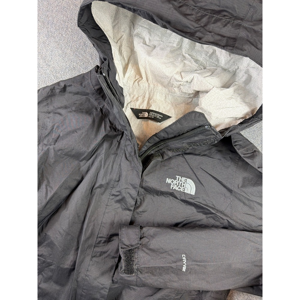 The North Face DryVent Rain Jacket Women XS Black Hooded Waterproof Shell Vent